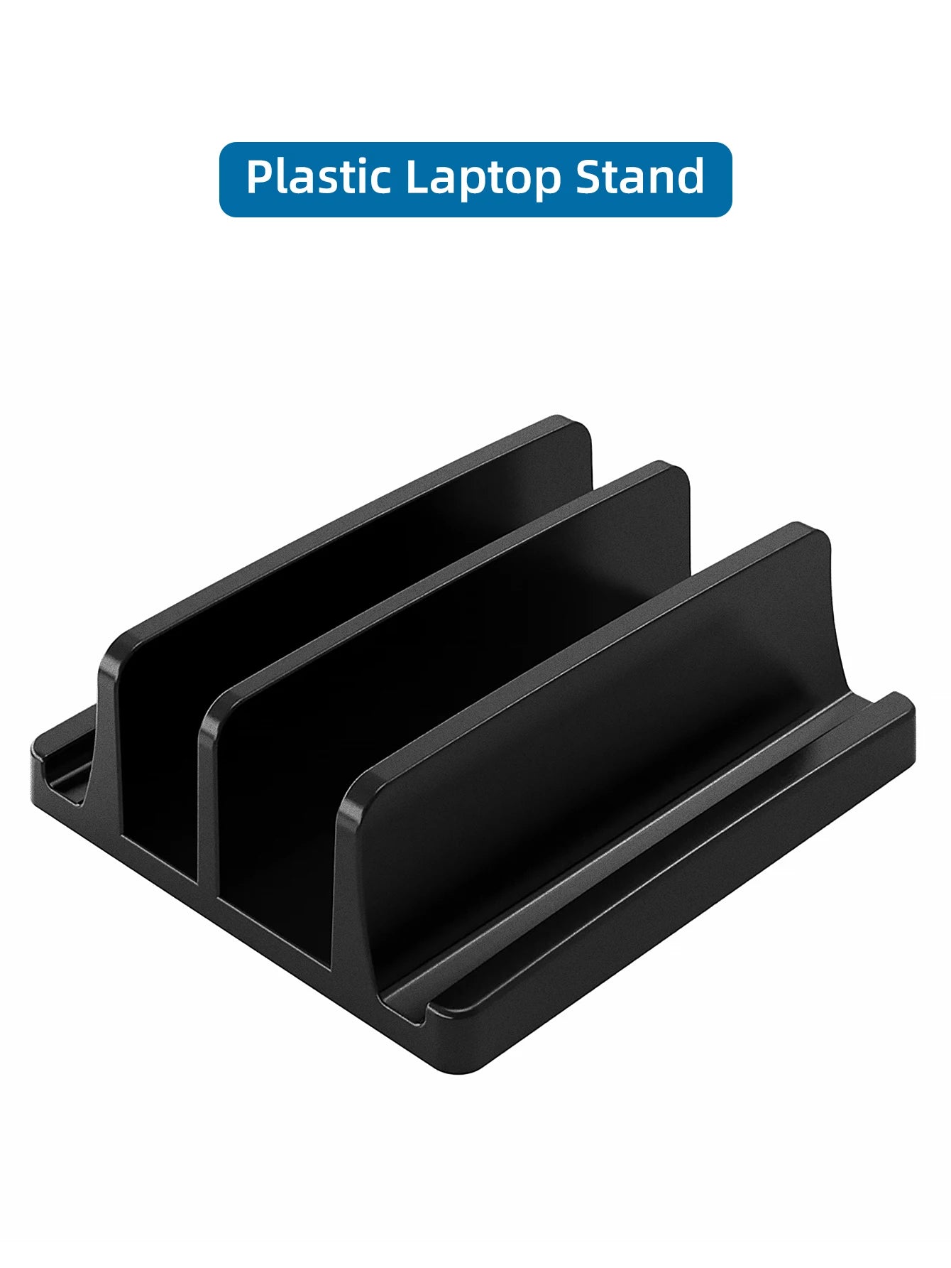 Pionowy stojak na laptopa z tworzywa sztucznego - przenośny uchwyt na tablet/MacBook/telefon, regulowana podstawka na biurko do notebooka, oszczędność miejsca, akcesorium do tabletu