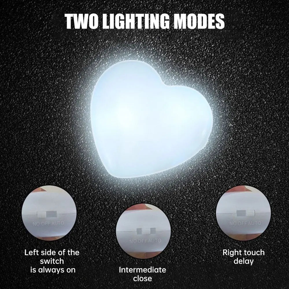 Lampka do torebki w kształcie serca LED – lampka nocna aktywowana dotykiem i ruchem, ozdoba w kształcie serca do torebki damskiej lub dziewczęcej