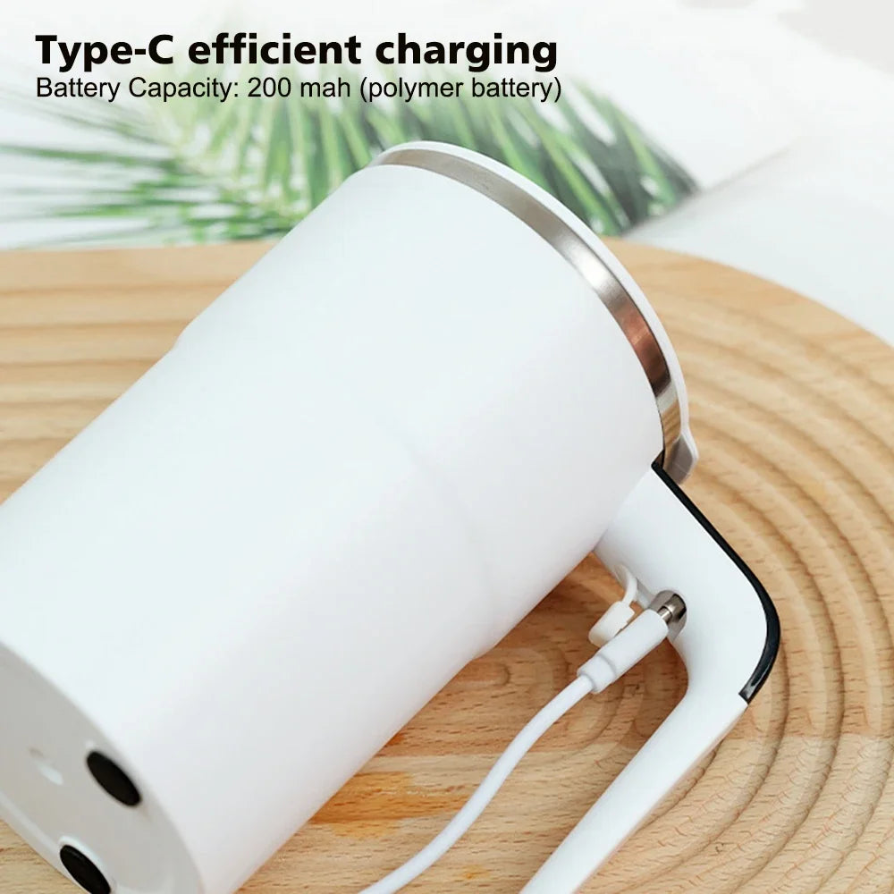 Automatyczny kubek mieszający z wyświetlaczem temperatury – inteligentny termos ze stali nierdzewnej