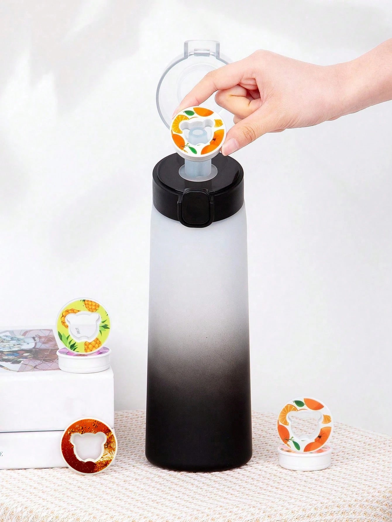 Butelka na wodę smakową 650 ml z kapsułką