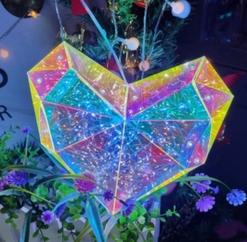 30 cm Miś z Lampką LED - Kolorowy, Błyszczący Prezent | Romantyczna Niespodzianka  | Dekoracja do Sypialni | Urodziny, Dla Dziewczynki